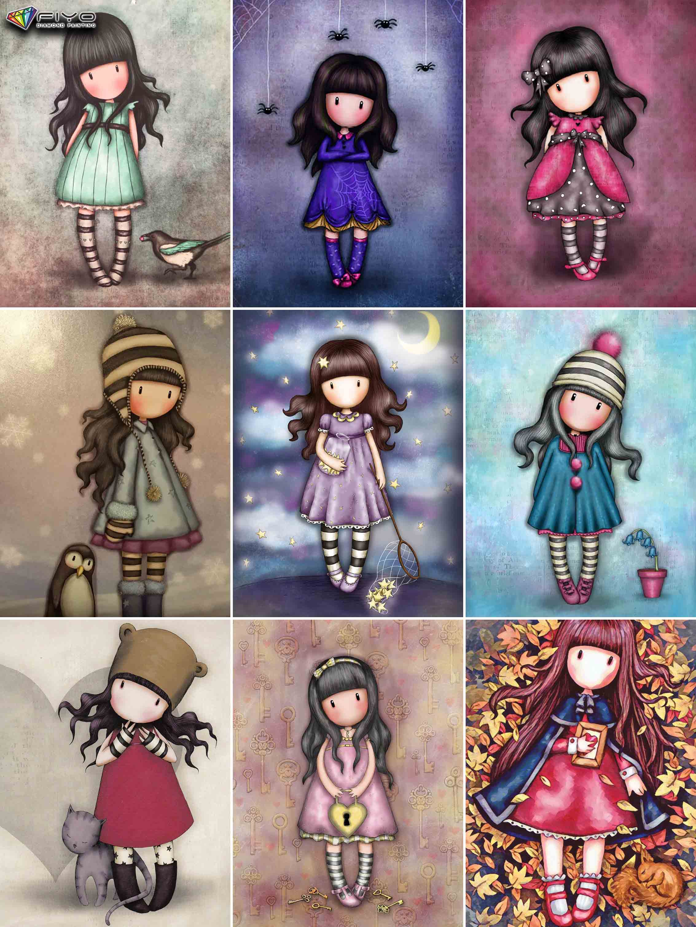 DIY полный круг алмазный рисунок вышивка крестиком 3D комиксы домашнее декоративное искусство алмазный рисунок 5d алмазный рисунок