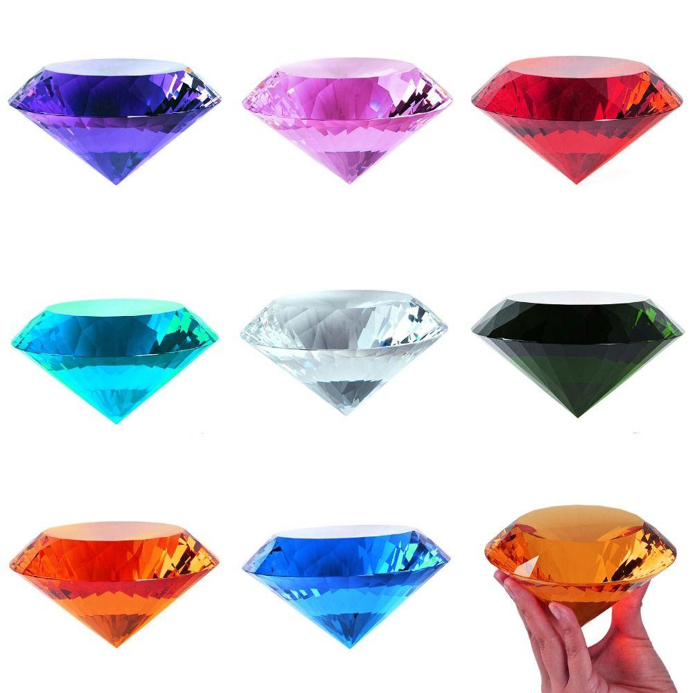 Ромбовидный хрустальный алмазный орнамент Цветной настольный алмазный орнамент Декор интерьера